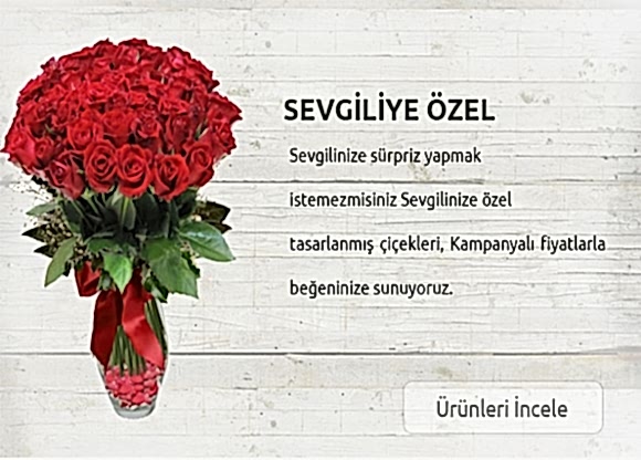Sevgililer g�n�ne �zel �i�ek
